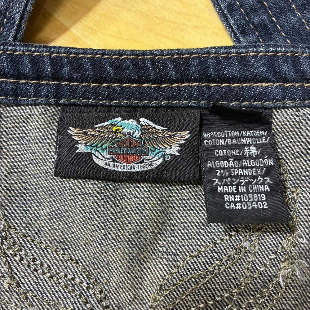Harley-Davidson Blue Denim Tank Top Size XL - Picture 10 of 10
